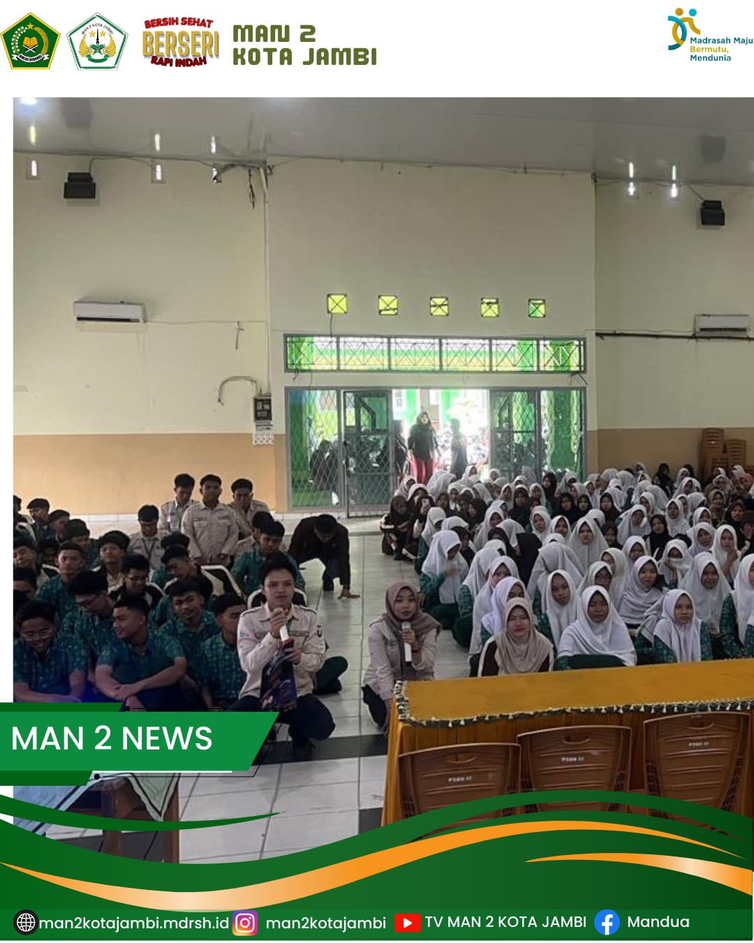 Telkom University Kenalkan Kampus Teknologi ke Siswa MAN 2 Kota Jambi Telkom University Kenalkan Kampus Teknologi ke Siswa MAN 2 Kota Jambi