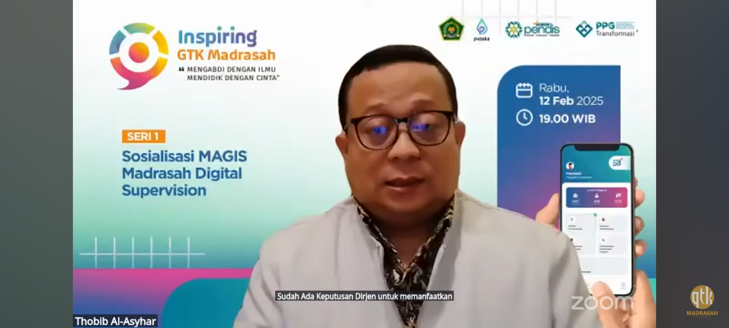 Guru MIN 4 Tebo Ikuti Webinar Sosialisasi MAGIS