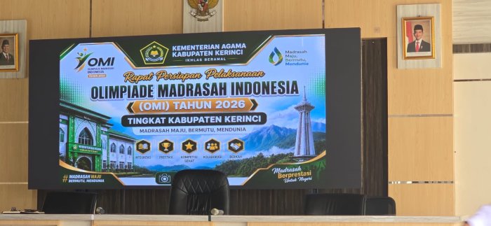 Kepala MTsN 4 Kerinci Hadiri Rapat Persiapan OMI Tingkat Kabupaten Kerinci Tahun 2026 Kepala MTsN 4 Kerinci Hadiri Rapat Persiapan OMI Tingkat Kabupaten Kerinci Tahun 2026