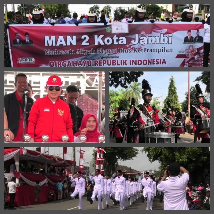 MAN 2 KOTA JAMBI IKUTI PAWAI PEMBANGUNAN PROVINSI JAMBI