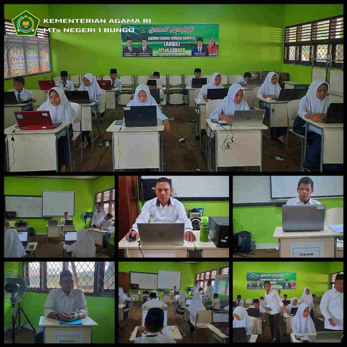 Pelaksanaan ANBK 2023 di MTsN 1 Bungo Berjalan Lancar