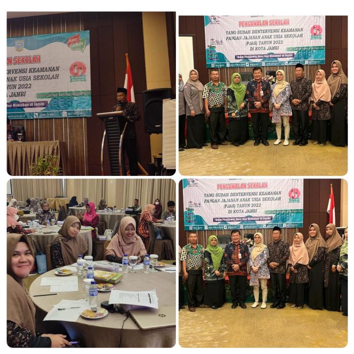 MAN 2 KOTA JAMBI IKUTI EVALUASI PROGRAM PENGAWALAN  SEKOLAH TERHADAP KEAMANAN PANGAN JAJANAN ANAK USIA SEKOLAH OLEH BPOM KOTA JAMBI