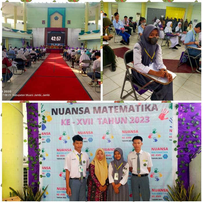 Siswa MAN 2 Tebo mengikuti Nuansa Matematika Ajang Olimpiade di Kampus UIN Jambi
