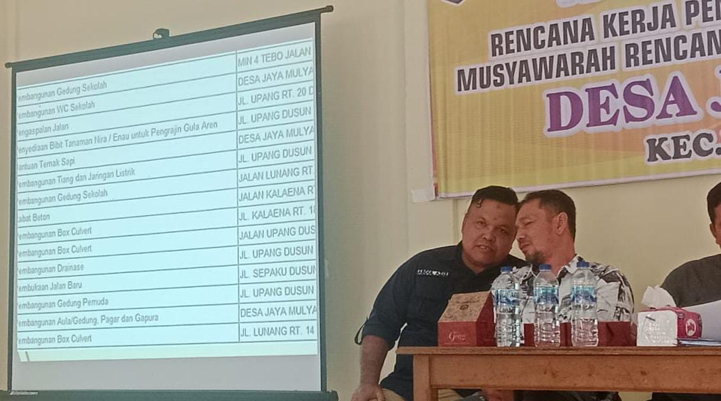 MIN 4 Tebo Masuk Pembahasan MUSDES Jaya Mulya