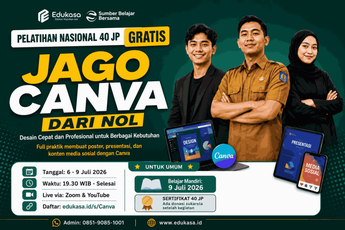 Yuk Ikuti Pelatihan Nasional Jago Canva dari Nol, Kesempatan Belajar Gratis untuk Semua