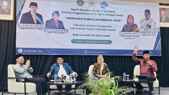 NGOPI Bareng Komisi VIII DPR RI dan Kemenag: Guru MTs Se-Kota Jambi Didorong Terapkan Kurikulum Berbasis Cinta