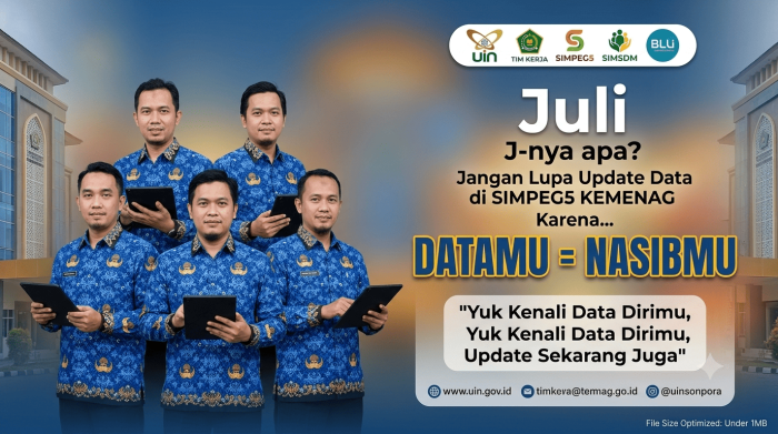 Optimalkan Pelayanan, Kemenag Dorong Pemutakhiran Data Mandiri Melalui SIMPEG5 Optimalkan Pelayanan, Kemenag Dorong Pemutakhiran Data Mandiri Melalui SIMPEG5