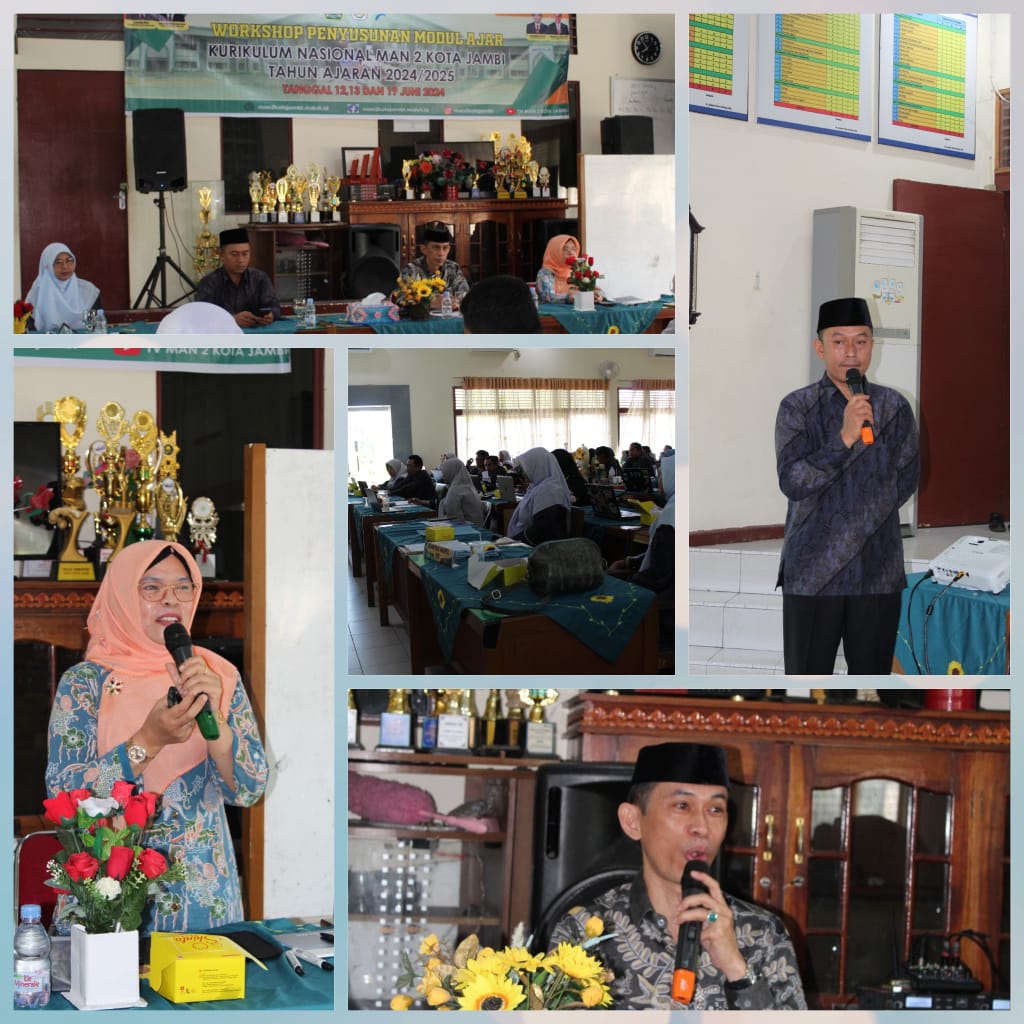 Workshop Penyusunan Modul Ajar Kurikulum Nasional di MAN 2 Kota Jambi