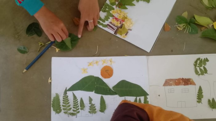 Kolase Alam dari Daun dan Bunga, Karya Siswa Kelas 3B MIN 4 Tebo Pamerkan Keindahan dan Kreativitas Alami Kolase Alam dari Daun dan Bunga, Karya Siswa Kelas 3B MIN 4 Tebo Pamerkan Keindahan dan Kreativitas Alami