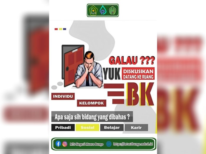 Layanan Bimbingan Konseling MTsN 2 Bungo Siap Dampingi Siswa Atasi Berbagai Permasalahan Layanan Bimbingan Konseling MTsN 2 Bungo Siap Dampingi Siswa Atasi Berbagai Permasalahan