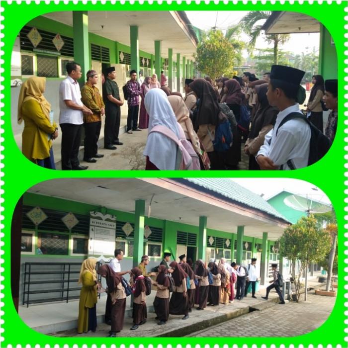 Kamad MTsN 3 Kota Jambi Lepas Tim Lomba Gebyar HUT 14 SIT Nurul Ilmi Tahun 2020