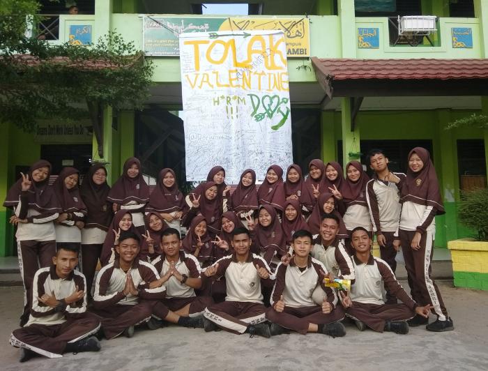 Siswa-Siswi MAN 2 Kota Jambi Sepakat, TOLAK VALENTINE DAY!
