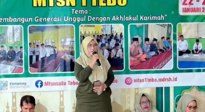 Kepala MTsN 1 Tebo Imbau Siswa Isi Liburan dengan Kegiatan Positif Kepala MTsN 1 Tebo Imbau Siswa Isi Liburan dengan Kegiatan Positif