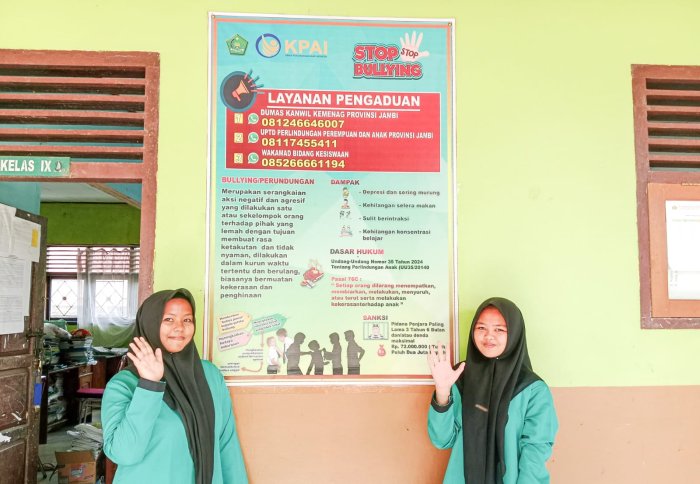 Bersama Lawan Bullying, MTsN 1 Bungo Wujudkan Madrasah Aman dan Harmonis