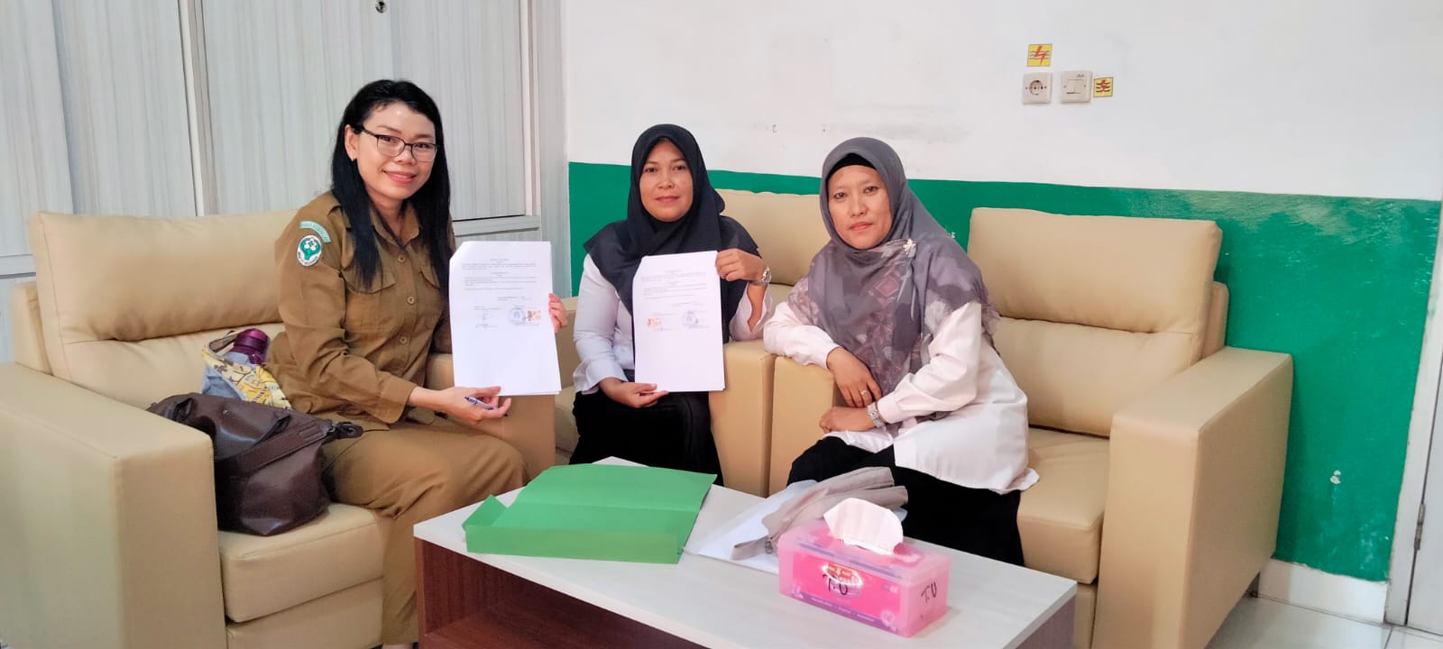 MTsN 1 Kota Jambi melakukan MoU dengan Puskesmas Olak Kemang