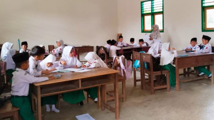 ASAS di Kelas 1 dan 2 MIN 4 Tebo Dilaksanakan dengan Suasana Santai dan Mendukung