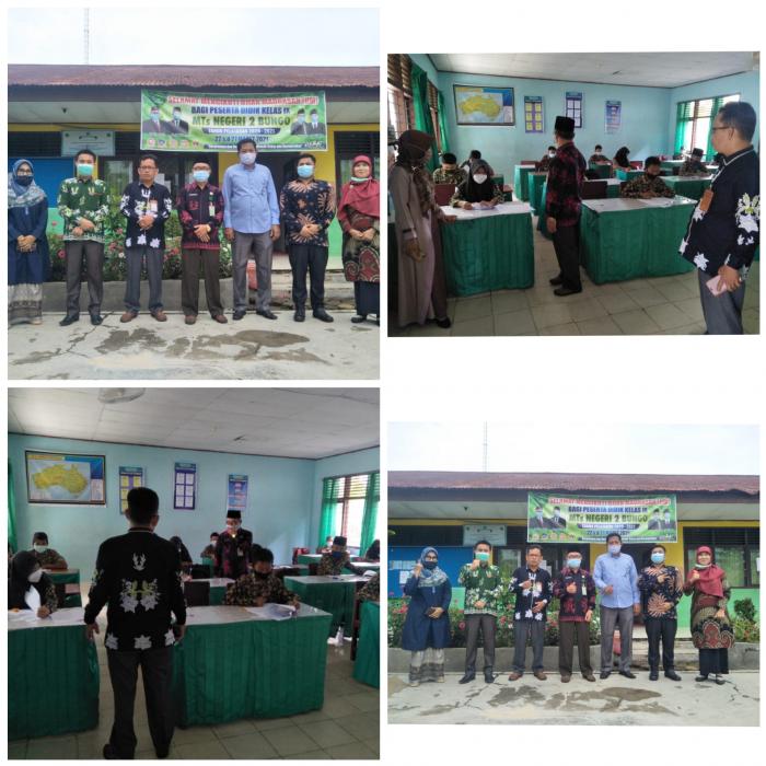 Monitoring secara langsung pelaksanaan Ujian Akhir Madrasah dan Ujian Akhir Sekolah (UAM & UAS) di MTsN 2 Bungo Monitoring secara langsung pelaksanaan Ujian Akhir Madrasah dan Ujian Akhir Sekolah (UAM & UAS) di MTsN 2 Bungo