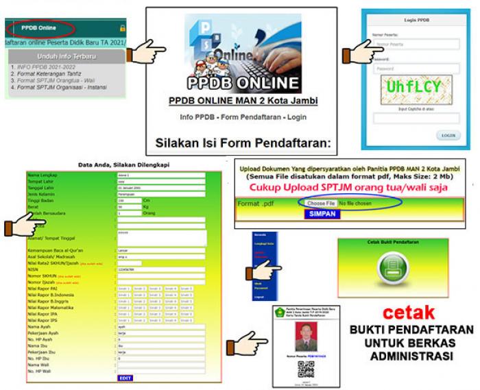 Pendaftaran Online PPDB MAN 2 Kota Jambi TA 2021/2022 Dibuka Hari Ini Pendaftaran Online PPDB MAN 2 Kota Jambi TA 2021/2022 Dibuka Hari Ini