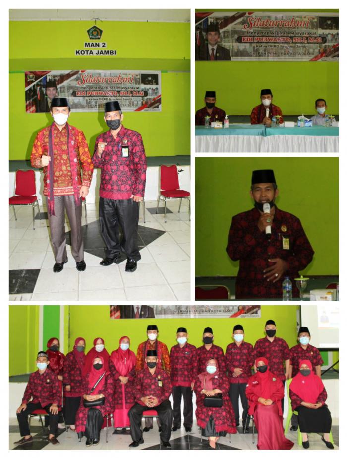 Silaturahmi ke MAN 2 Kota Jambi, Ketua DPRD Provinsi Jambi Berikan Motivasi dan Mendengar Aspirasi Masyarakat Pendidikan Silaturahmi ke MAN 2 Kota Jambi, Ketua DPRD Provinsi Jambi Berikan Motivasi dan Mendengar Aspirasi Masyarakat Pendidikan