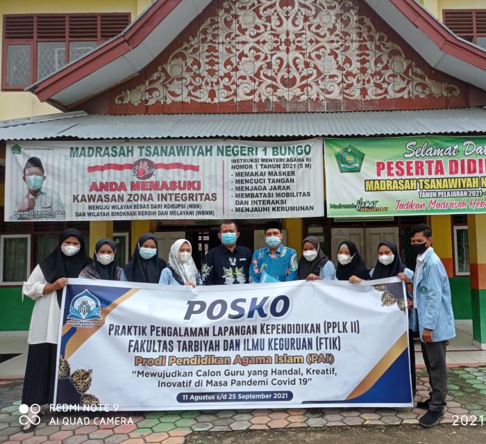 Serah Terima Mahasiswa PPL IAI YASNI Bungo di MTsN 1 Bungo