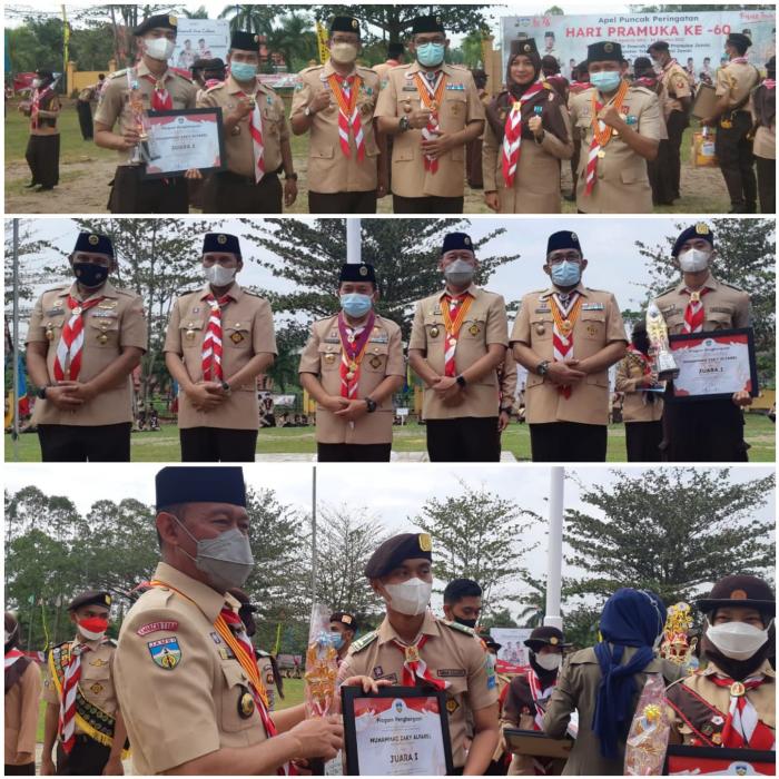 Anggota Pramuka Ambalan Sunan Kalijaga-Cut Nyak Dien MAN 2 Kota Jambi Raih Juara 1 Lomba Twibbonize