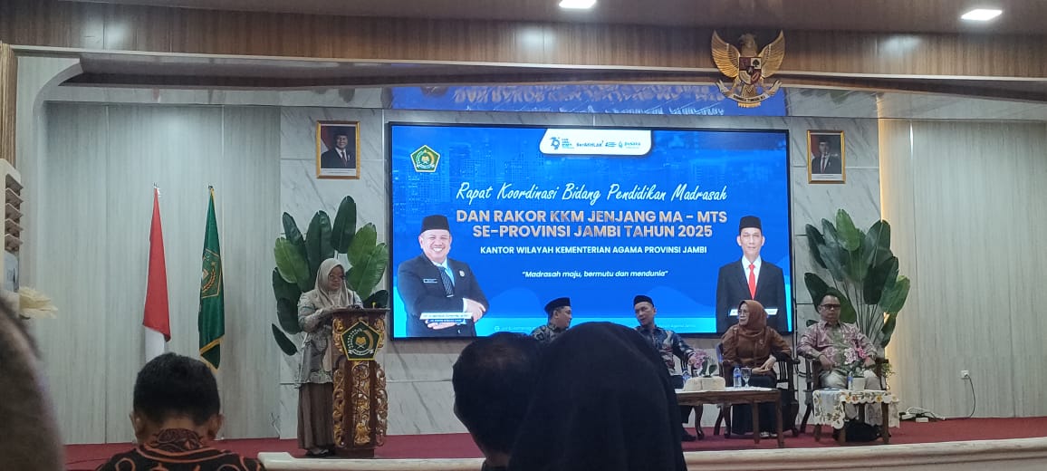 KEPALA MADRASAH IKUTI KEGIATAN RAKOR BIDANG PENDIDIKAN MADRASAH DAN RAKOR KKM JENJANG MA-MTs SE-PROVINSI JAMBI TAHUN 2025 KEPALA MADRASAH IKUTI KEGIATAN RAKOR BIDANG PENDIDIKAN MADRASAH DAN RAKOR KKM JENJANG MA-MTs SE-PROVINSI JAMBI TAHUN 2025
