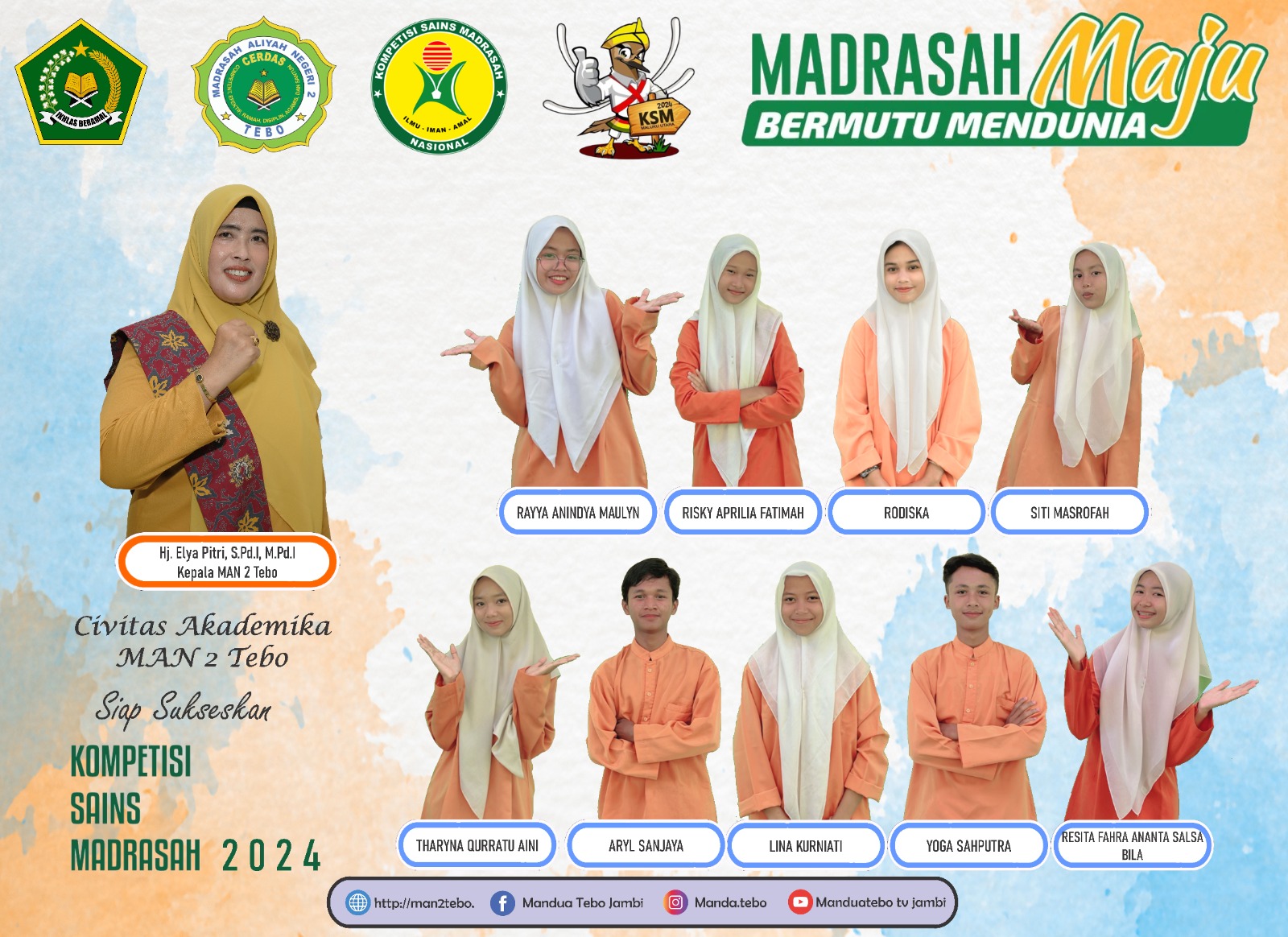 MANTAPKAN PERSIAPAN KSM SISWA MAN 2 TEBO IKUTI SIMULASI 