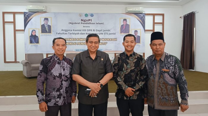 Kepala Madrasah Mengikuti Acara NgoPI (Ngobrol Pendidikan Islam) Bersama Komisi VIII DPR RI dan UIN STS Jambi