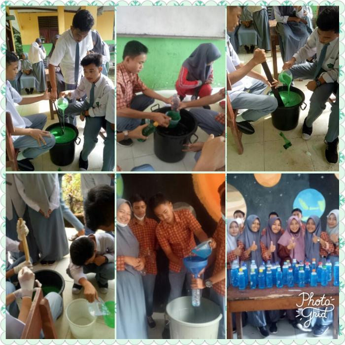 Antusias Siswa MAN 2 Tebo Berkalaborasi Membuat Deterjen Pencuci Piring Antusias Siswa MAN 2 Tebo Berkalaborasi Membuat Deterjen Pencuci Piring