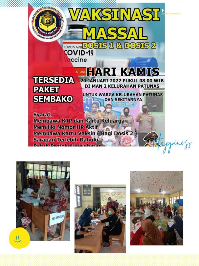 VAKSINASI MASSAL DI MAN 2 TANJUNG JABUNG BARAT