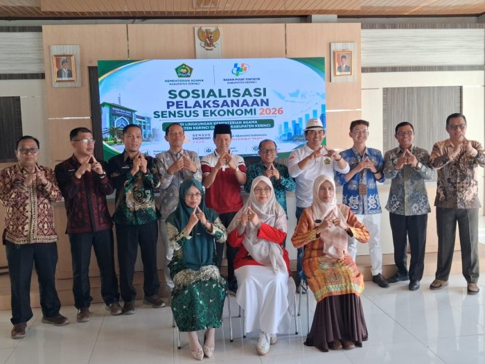 Kepala MAN 1 Kerinci Ikuti Sosialisasi Sensus Ekonomi 2026 di Kemenag Kerinci