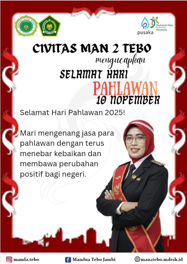 MAN 2 Tebo Gelar Upacara Peringatan Hari Pahlawan Tahun 2025