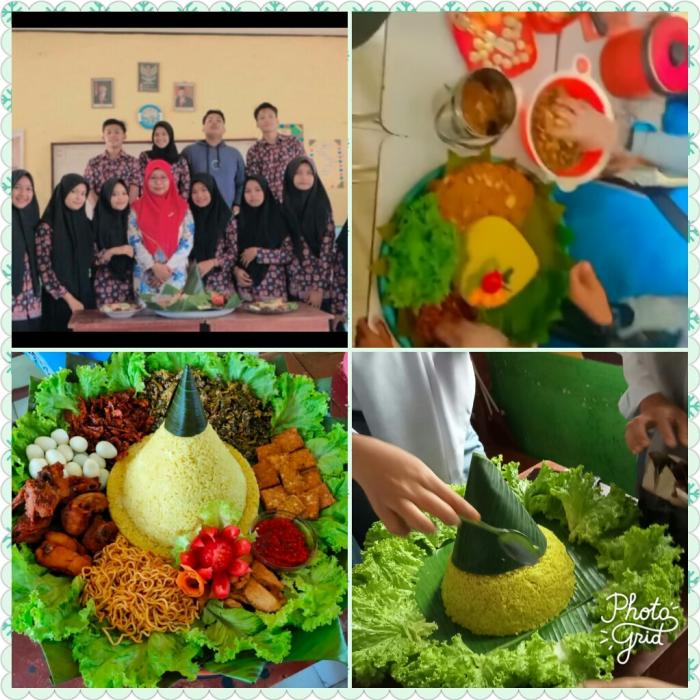 MAN 2 Tebo Praktekkan Kreatifitas Siswa Melalui Olahan Kuliner  Nasi Tumpeng 