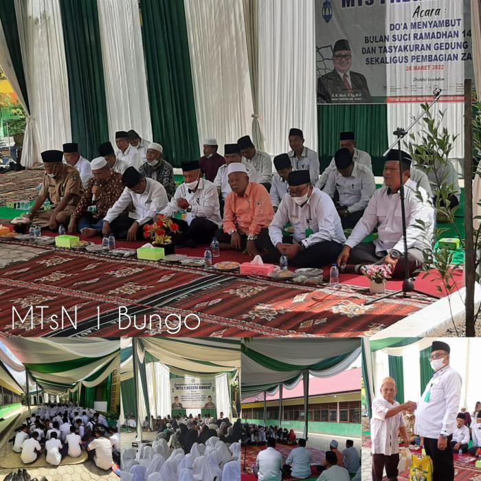Sambut Ramadan, MTsN 1 Bungo Gelar Doa Bersama dan Salurkan Zakat Profesi