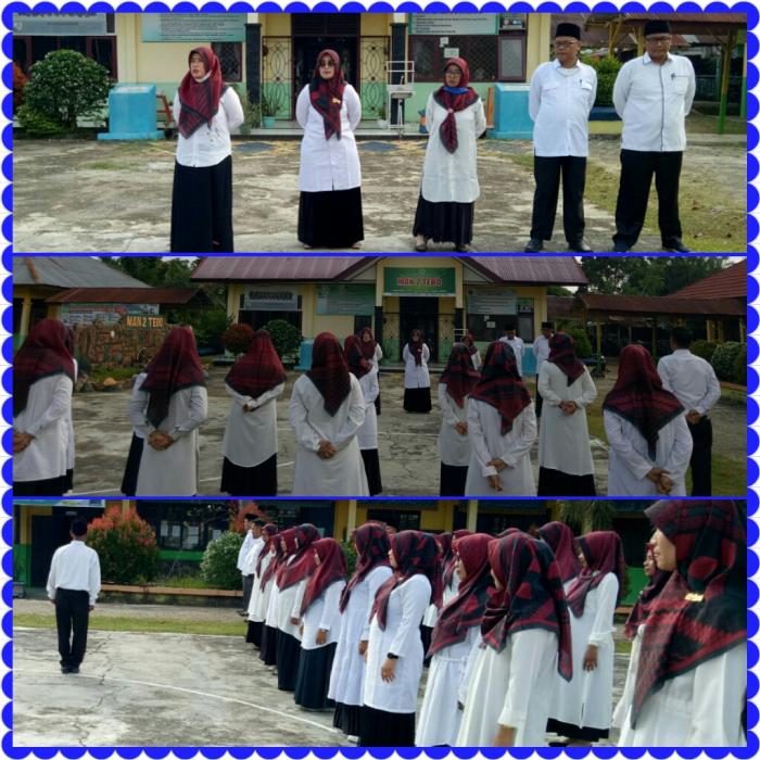 Apel Perdana MAN 2 Tebo Hari Pertama Masuk Kerja Pasca Cuti Bersama (Lebaran 1443H) Apel Perdana MAN 2 Tebo Hari Pertama Masuk Kerja Pasca Cuti Bersama (Lebaran 1443H)
