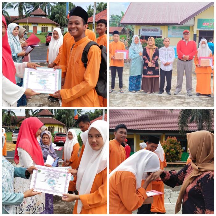 MAN 2 Tebo  Juara Umum dan Juara Kelas Terima Penghargaan Dari Madrasah