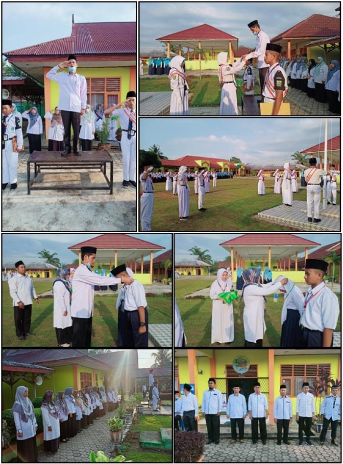 PELAKSANA UPACARA PERDANA DAN PEMBUKAAN MATSAMA MTs N 1 TEBO