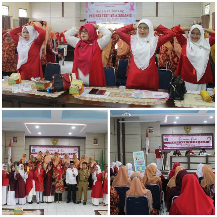Ketua DWP Sub Unit MAN 2 Tebo Dukung Tes IVA dan Sadanis  Program DWP Kementerian Agama RI