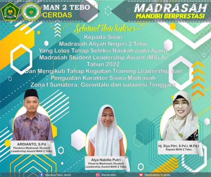 ALYA NABILLA PUTRI LOLOS SELEKSI NASIONAL NASKAH MADRASAH STUDENT LEADERSHIP AWARD 2022 ALYA NABILLA PUTRI LOLOS SELEKSI NASIONAL NASKAH MADRASAH STUDENT LEADERSHIP AWARD 2022
