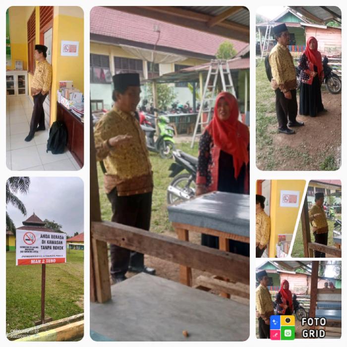 Tinjau Persiapan Madrasah Sehat MAN 2 Ketua Pokjawas Tebo Kunjungan Pra Pelasanaan