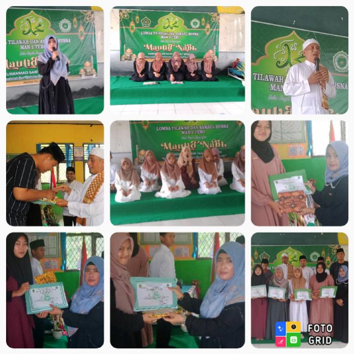 Semarak Peringatan Maulid Nabi Muhammad SAW MAN 2 Gali Bakat Siswa