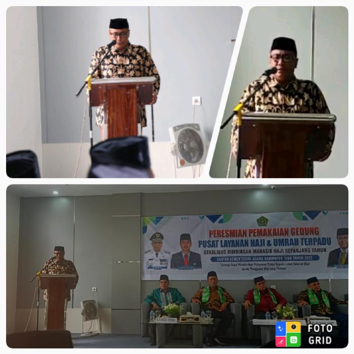 Guru MAN 2 Tebo Lantunkan Ayat Suci Al-Qur'an Pada Pembuka Acara Peresmian PLHUT Kemenag Tebo