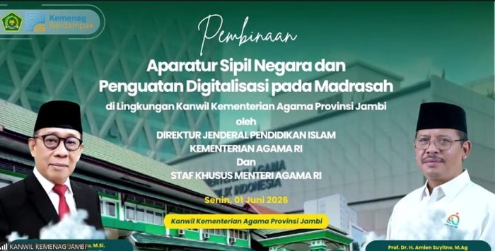 Kepala MTsN 1 Bungo Ikuti Pembinaan ASN dan Penguatan Digitalisasi Madrasah Berskala Nasional Kepala MTsN 1 Bungo Ikuti Pembinaan ASN dan Penguatan Digitalisasi Madrasah Berskala Nasional