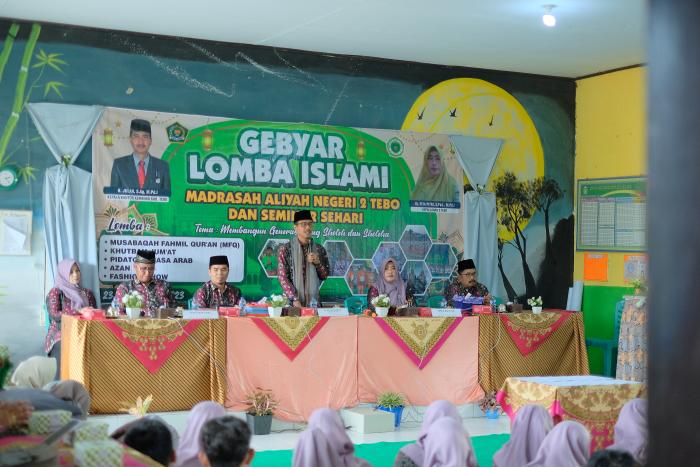 Kepala Kantor Kemenag Tebo buka Gebyar Lomba Islami MAN 2 Tebo 2023