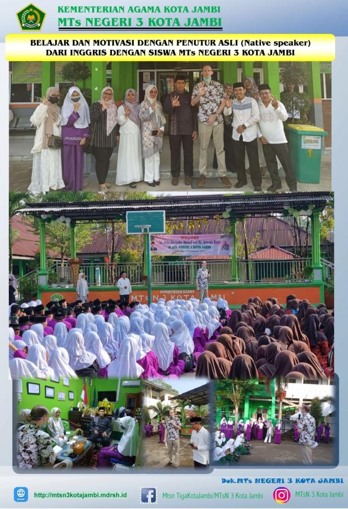 BELAJAR DAN MOTIVASI DENGAN PENUTUR ASLI (Native speaker) DARI INGGRIS