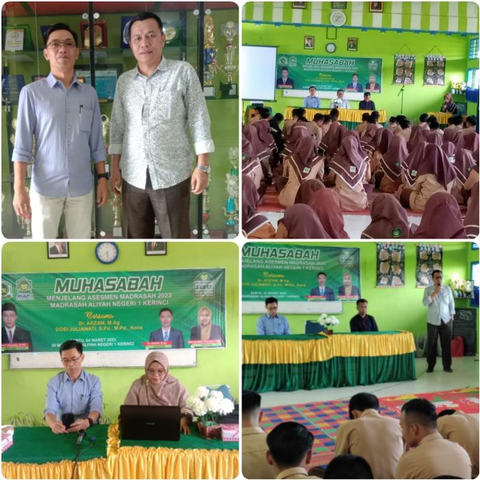 Menghadapi Ujian Akhir, Peserta Didik MAN 1 Kerinci tahun 2022/2023 Gelar Muhasabah dan Do'a Bersama