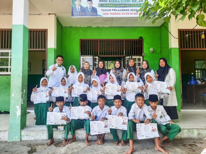 Sosialisasi PMBM Sekaligus Gaungkan PORSENI 2026: Waka Humas dan Tim Sambangi MI Jauharul Islamiyah