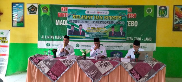 Olimpiade Madrasah Indonesia (OMI) 2025 Tingkat Kabupaten Tebo Resmi dibuka Kakan Kemenag. Olimpiade Madrasah Indonesia (OMI) 2025 Tingkat Kabupaten Tebo Resmi dibuka Kakan Kemenag.
