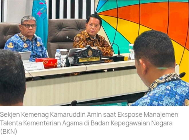 Sekjen: Manajemen Talenta Jadi Fondasi Pengembangan Karier ASN Kementerian Agama Sekjen: Manajemen Talenta Jadi Fondasi Pengembangan Karier ASN Kementerian Agama