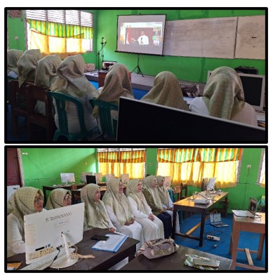 DARMA WANITA MTS IKUTI ZOOM MEETENG PERINGATAN TAHUN BARU ISLAM 1447 H